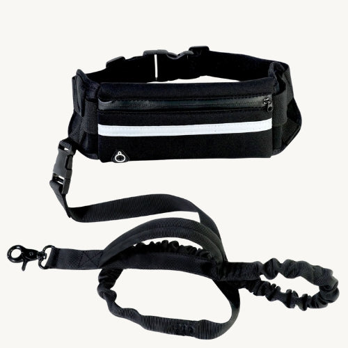 Freihändige Hundeleine inkl. Handytasche und Flaschenhalter