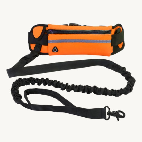Freihändige Hundeleine inkl. Handytasche und Flaschenhalter